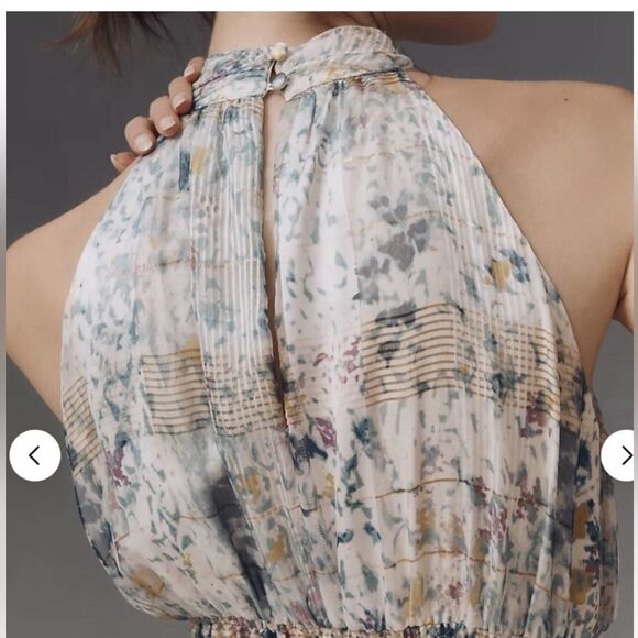 NEW! Anthropologie Somerset Chiffon Maxi Dress  - Size Small - Picture 5 of 15